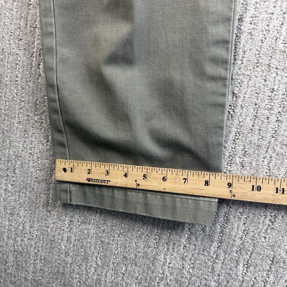 Vintage Polo Ralph Lauren Andrew Pant Men's Size 36x30 Chino Pleated Grey Green - Picture 10 of 11